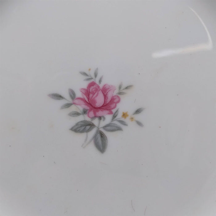 Royal Swirl Fruit Dessert Sauce Bowl Set of 4 by Fine China of Japan Pink Rose