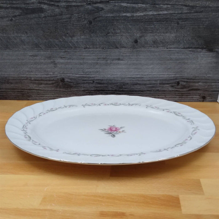 Royal Swirl Oval Serving Platter 14" 36cm by Fine China of Japan Dinnerware