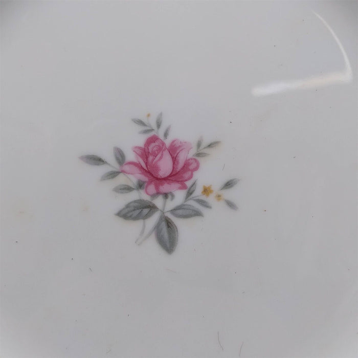 Royal Swirl Salad Plate Set of 2 Pink Rose Flower Fine China Japan Ceramic