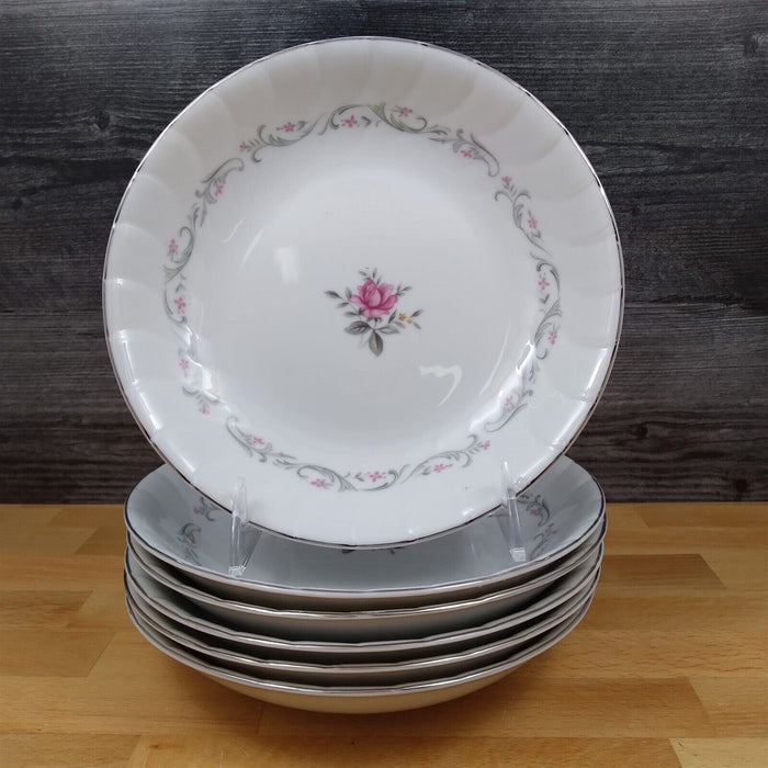 Royal Swirl Soup Bowl Set of 6 by Fine China Japan 7.75" 19cm Coupe Dinnerware