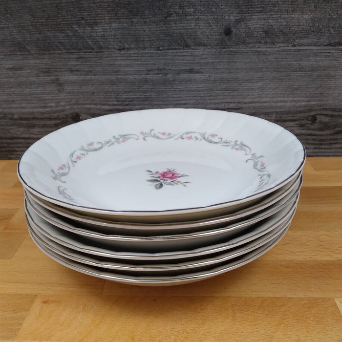Royal Swirl Soup Bowl Set of 6 by Fine China Japan 7.75" 19cm Coupe Dinnerware