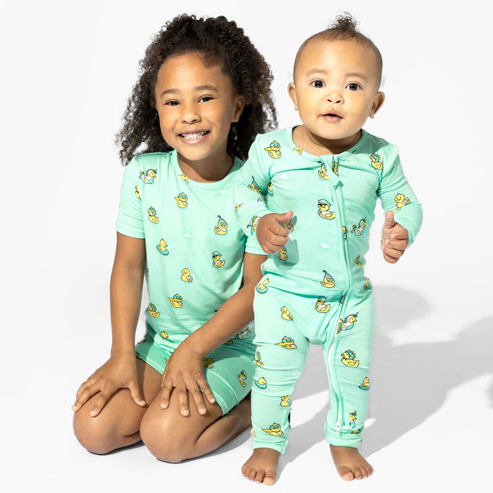 Rubber Ducky Bamboo Kids Pajama Short Set