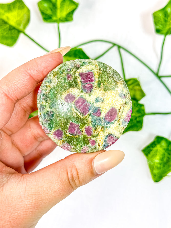 Ruby and Fuchsite Circle Bowl (UV)