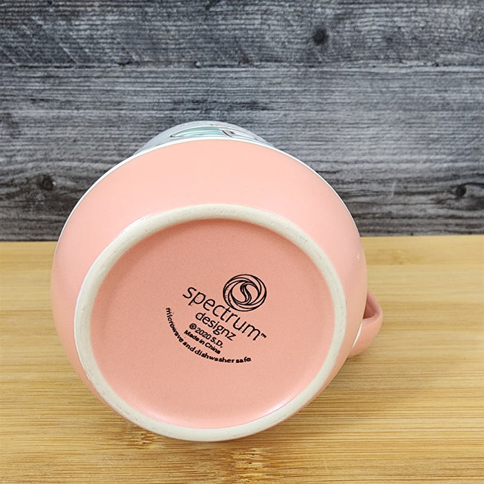 RV Camper Travel Trailer Coffee Mug by Blue Sky 18 oz Ceramic Embossed Tea Cup
