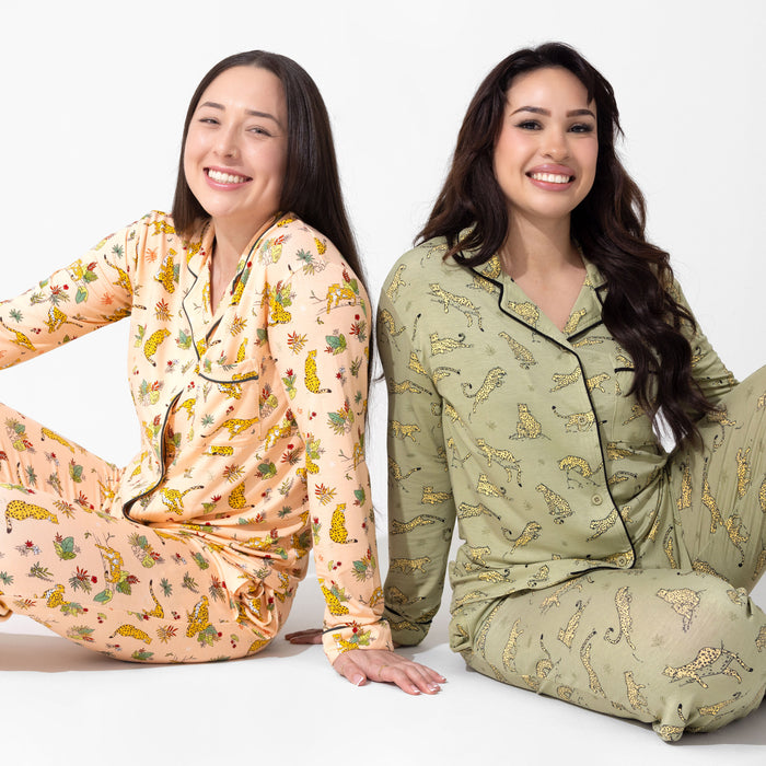 Sage & Spots Leopard Bamboo Women's Pajama Set