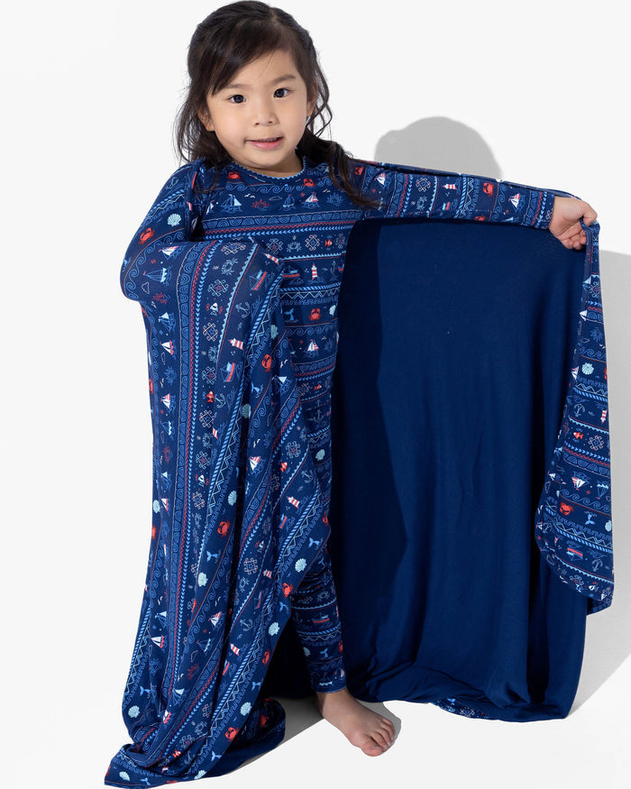 Sail Away Fair Isle Bamboo Blanket