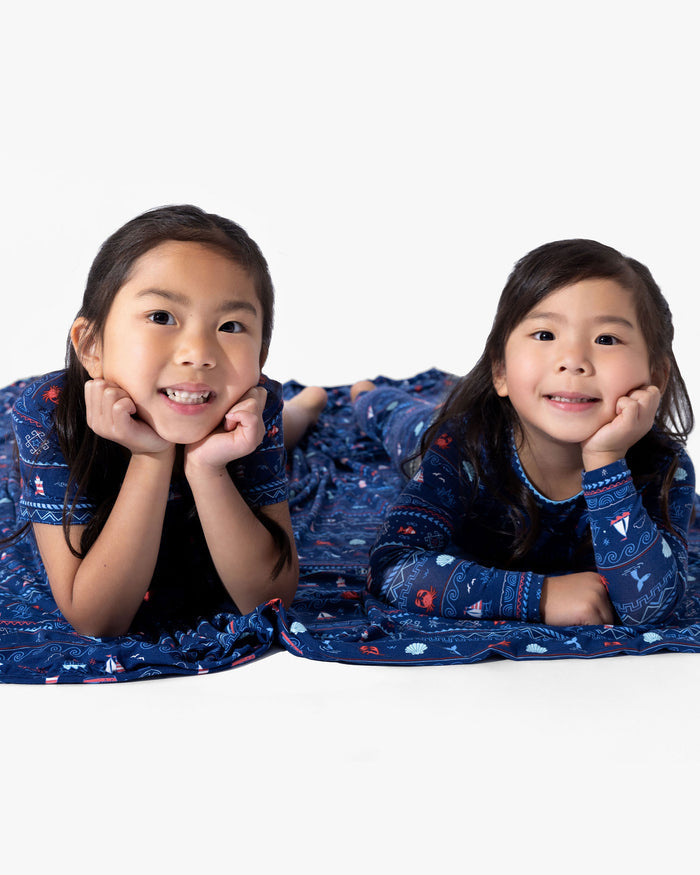 Sail Away Fair Isle Bamboo Kids Pajamas