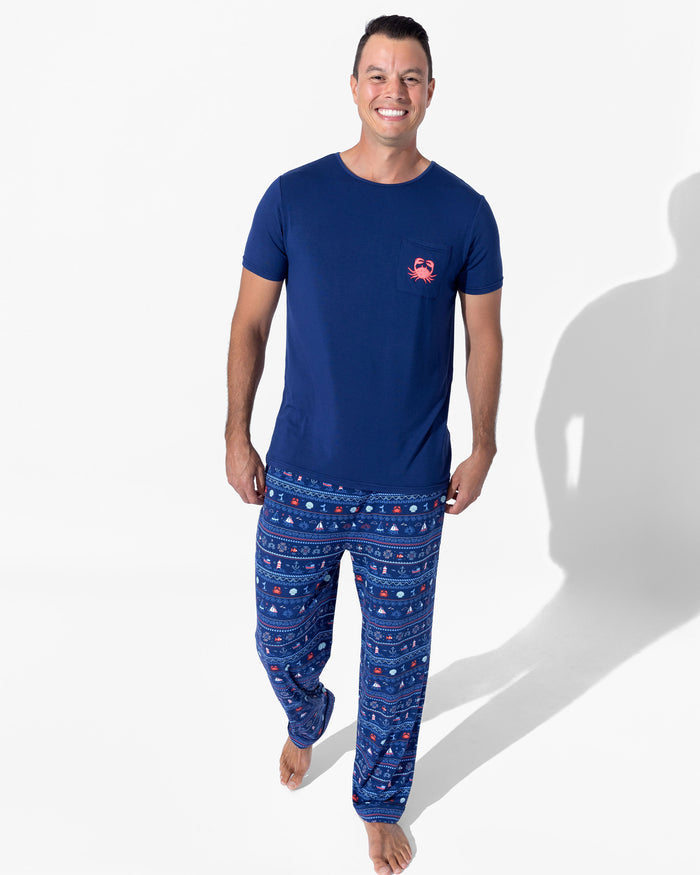 Sail Away Fair Isle Bamboo Men's Pajama Set