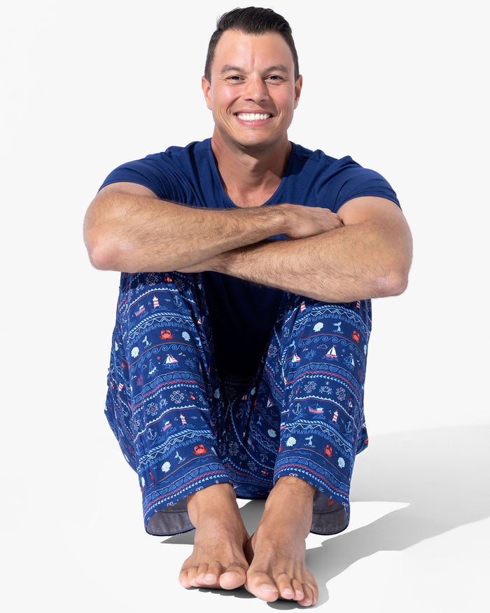 Sail Away Fair Isle Bamboo Men's Pajama Set