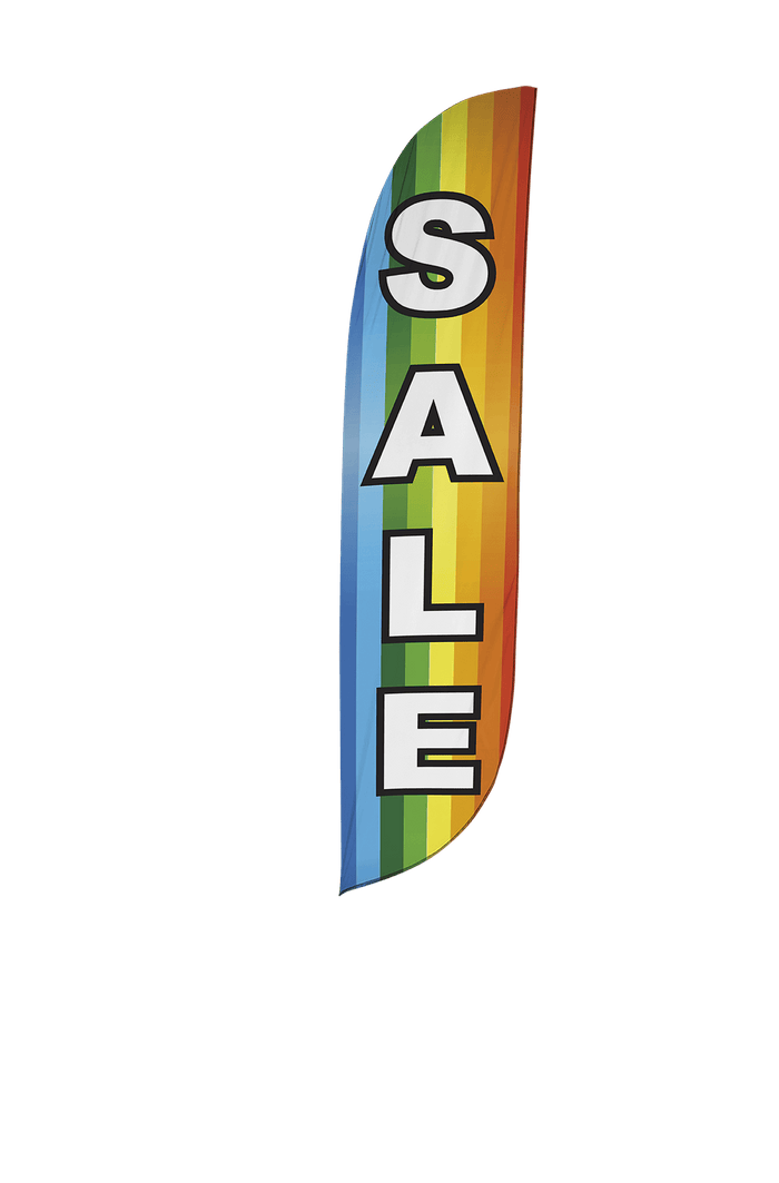 Sale Feather Flag Rainbow