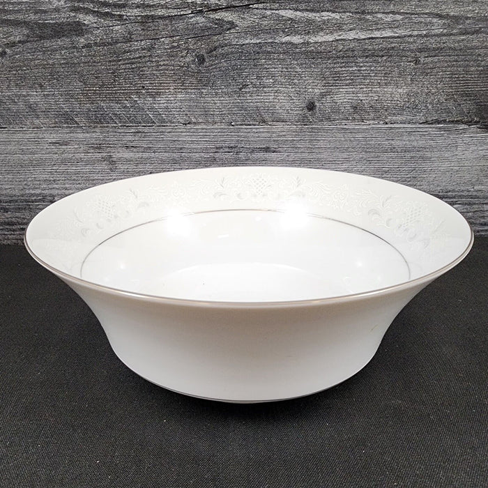 Sango Florence Vegetable Round 9" Bowl Serving Gray Scrolls Japan 3646 Dishware