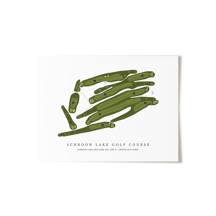 Schroon Lake Golf Course | Golf Course Map | Unframed