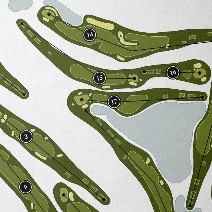 Sea Island Golf Club - Plantation Course | Golf Course Map | Close Up