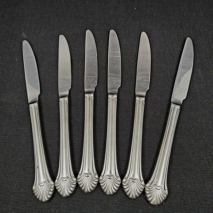 Seafare by Reed & Barton Set of 6 Stainless New French Hollow Knife 9 in