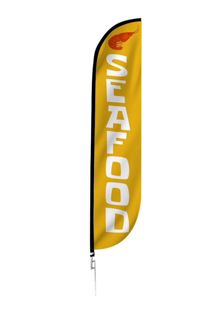 Seafood Feather Flag Orange