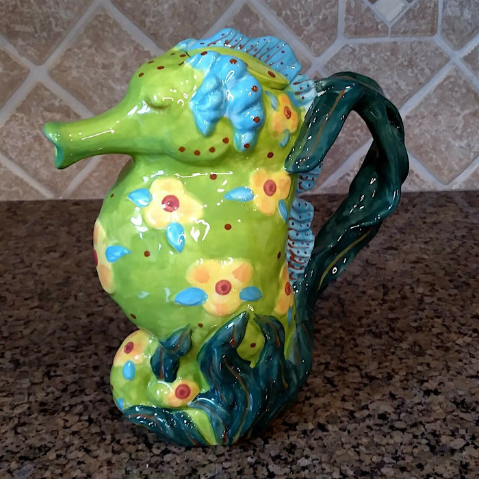 Seahorse Teapot Decorative Kitchen Sea Life Decor Blue Sky By Diane