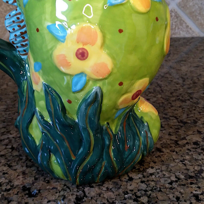 Seahorse Teapot Decorative Kitchen Sea Life Decor Blue Sky By Diane