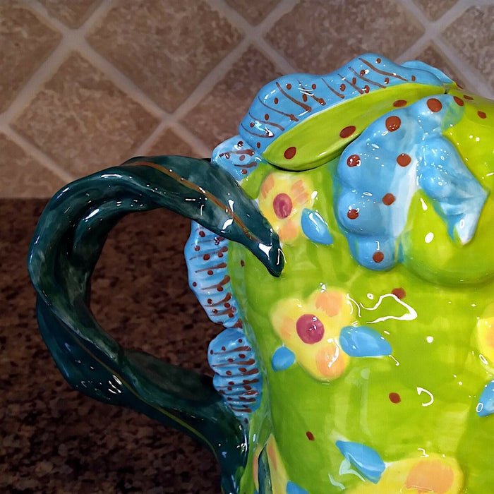 Seahorse Teapot Decorative Kitchen Sea Life Decor Blue Sky By Diane