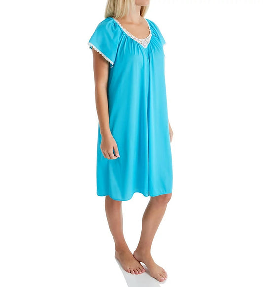 Shadowline Cameo Short Nightgown with Flutter Sleeve - 36123