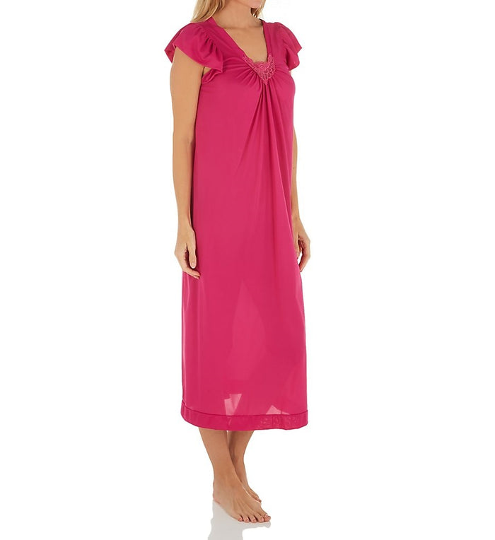 Shadowline Long Cap Sleeve Nightgown - 32510