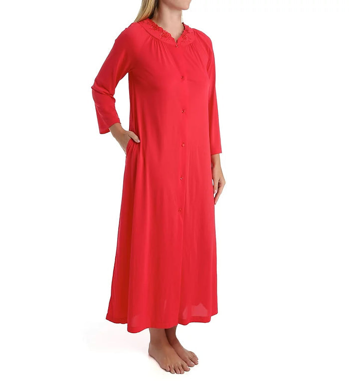 Shadowline Long Sleeve Button Down Robe - 71280