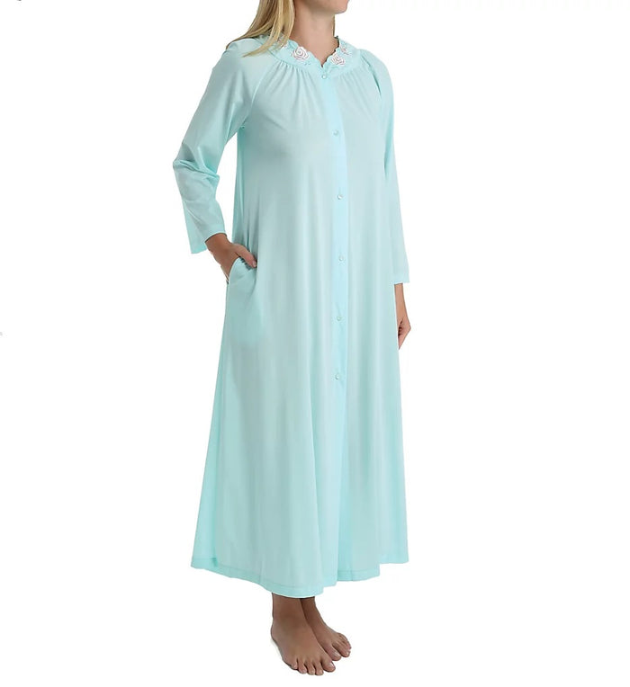 Shadowline Long Sleeve Button Down Robe - 71280