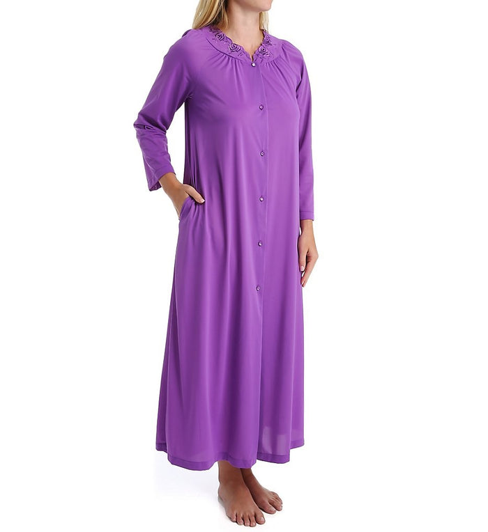 Shadowline Long Sleeve Button Down Robe - 71280