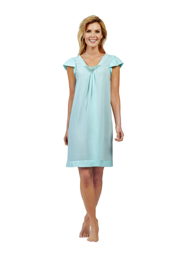 Shadowline Short Cap Sleeve Nightgown - 36510