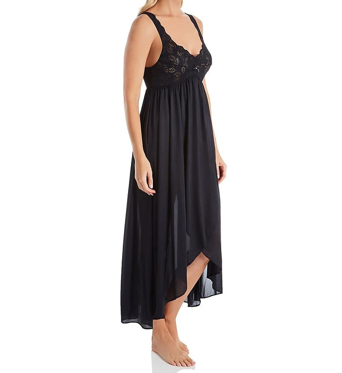 Shadowline Silhouette Nylon Tricot Hi-Low Gown - 35737