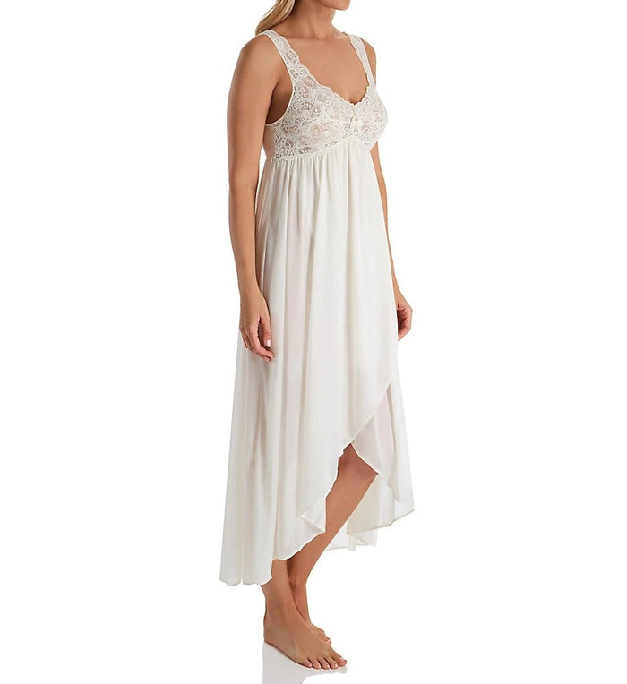 Shadowline Silhouette Nylon Tricot Hi-Low Gown - 35737