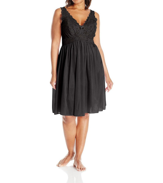 Shadowline Women's 40" Silhouette Lace Bodice Sleeveless Waltz Gown - 37737