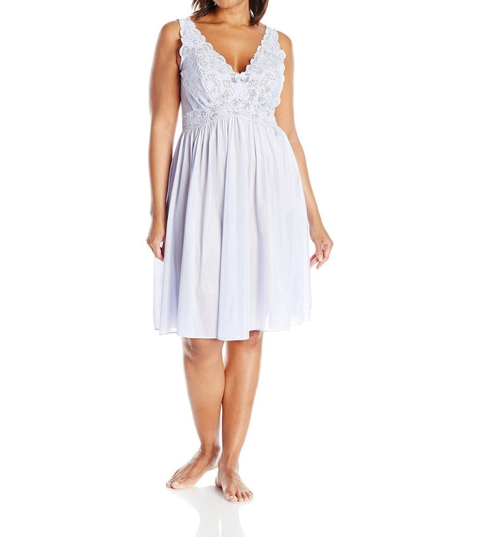 Shadowline Women's 40" Silhouette Lace Bodice Sleeveless Waltz Gown - 37737