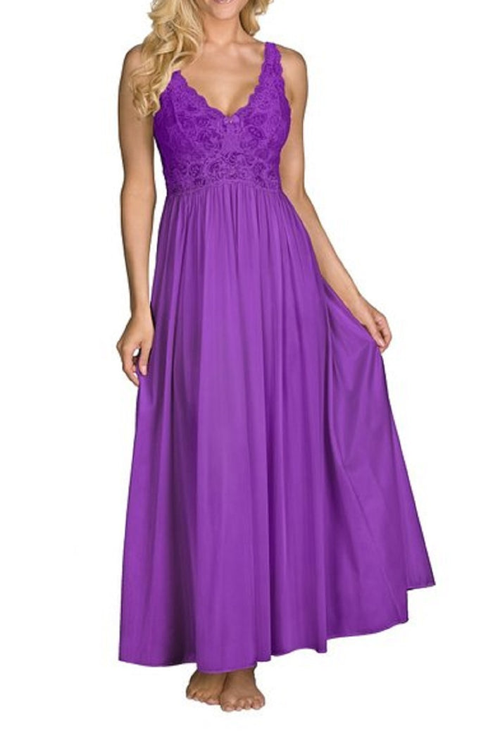 Shadowline Women's Silhouette 53 Inch Sleeveless Long Gown - 31737