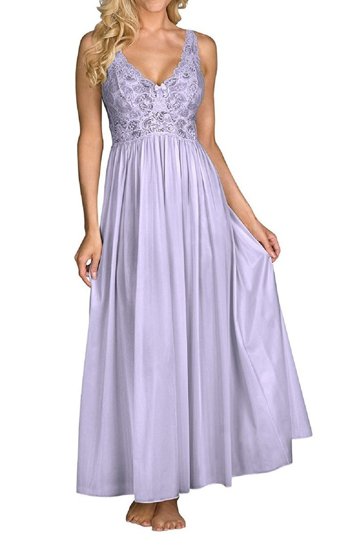 Shadowline Women's Silhouette 53 Inch Sleeveless Long Gown - 31737