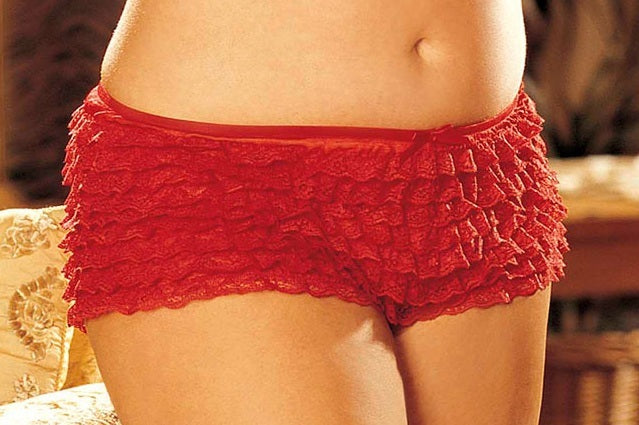 Shirley of Hollywood Ruffle Lace Short Plus Size - 6009Q