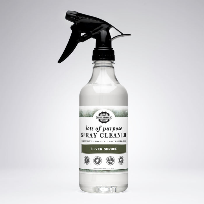 Rustic Strength, Lots of Purpose Spray Cleaner, 16oz Spray Bottle, Silver Spruce
