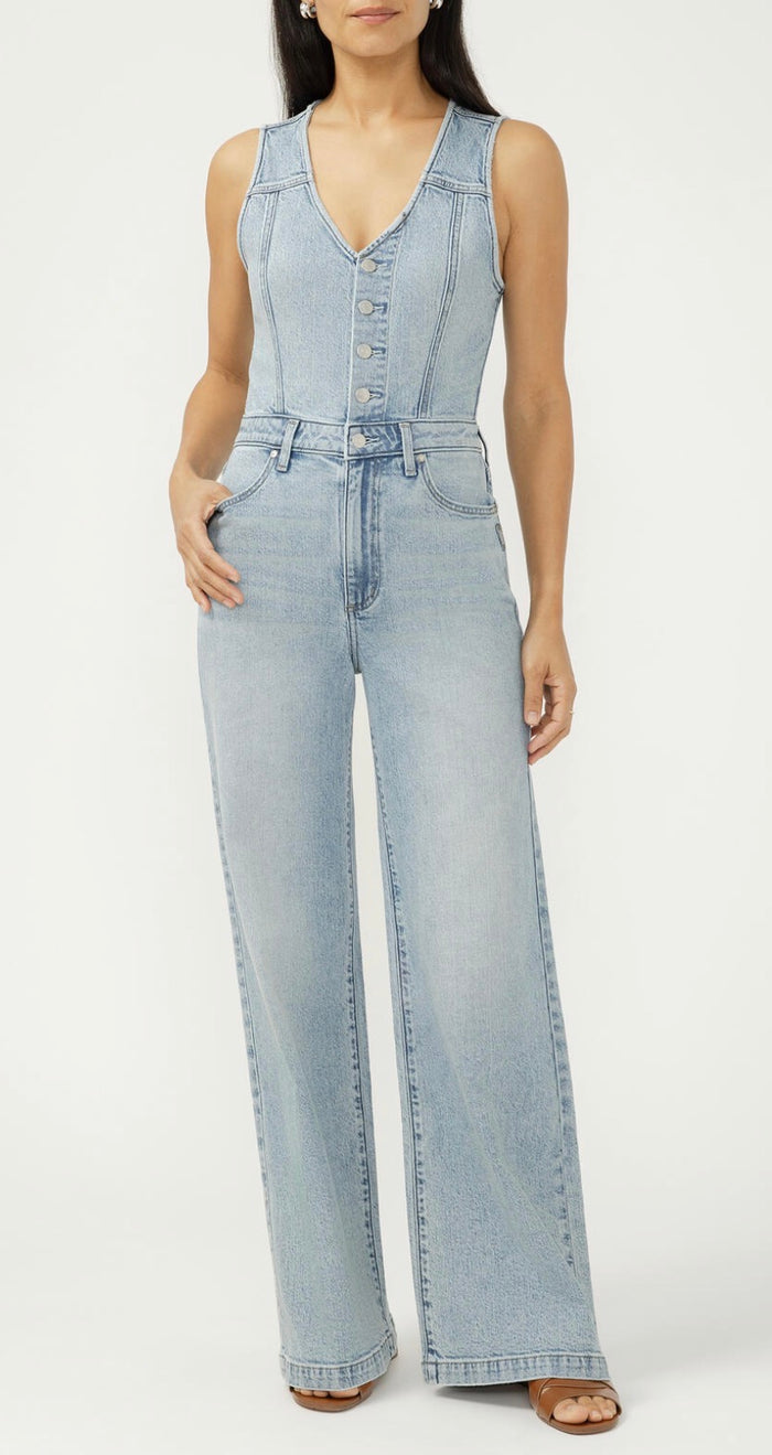 SILVER VEST JUMPSUIT
