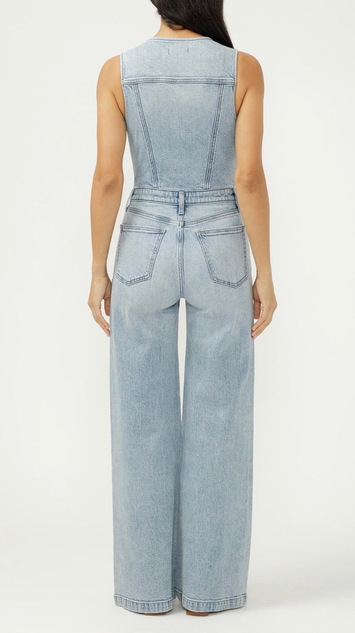 SILVER VEST JUMPSUIT