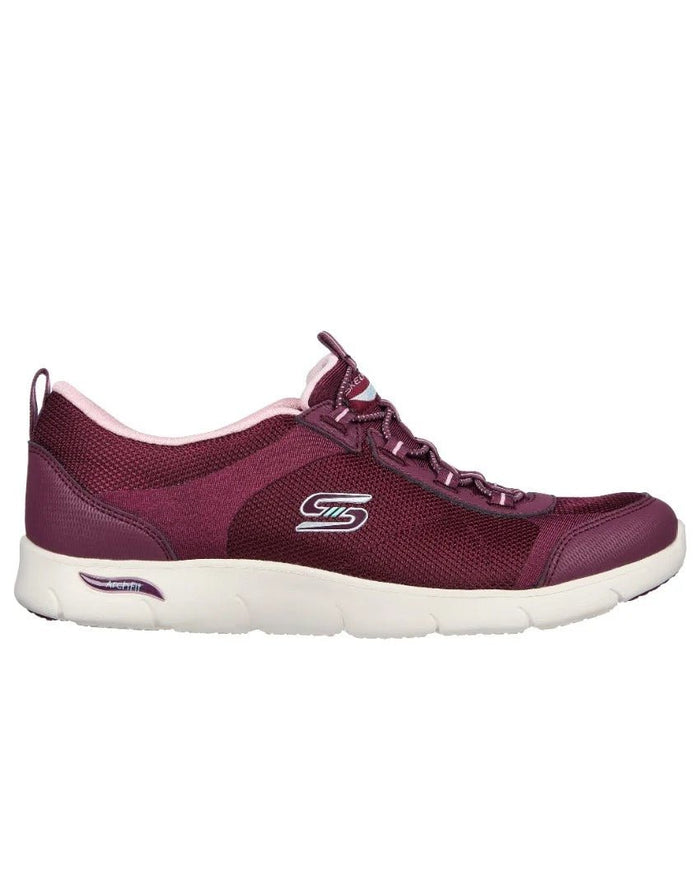 SKECHERS Arch Fit Refine - Her Ace 104391 - PLUM SLIP - ON SNEAKERS SKW150 - Runner