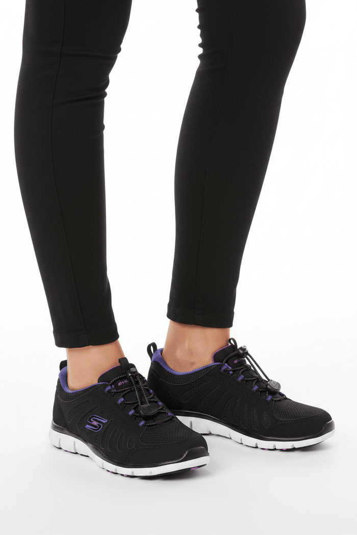 SKECHERS Gratis Be Magnificent black/purple by Skechers SKW76 - Runner