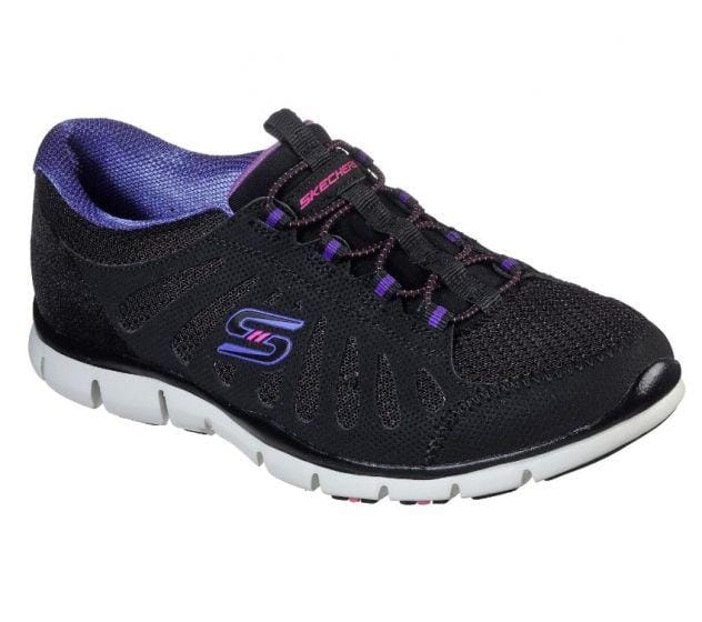 SKECHERS Gratis Be Magnificent black/purple by Skechers SKW76 - Runner