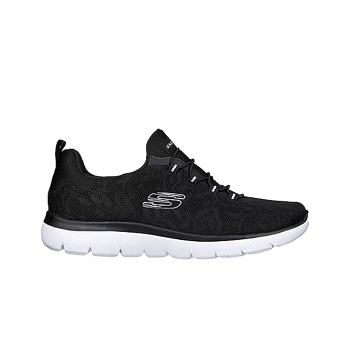 SKECHERS Women's Summits Slip - On Lace - Up Trainers - 149936 - BKW SKW56 - Runner