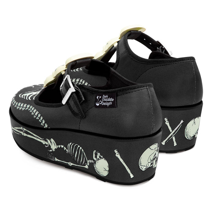 Skeletons Under My Bed Women's Mary Jane Platforms