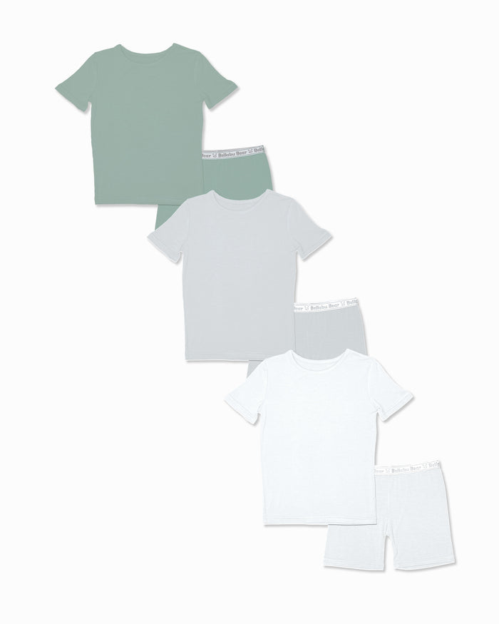 Sky & Sage Bundle - Kids Bamboo Short Set