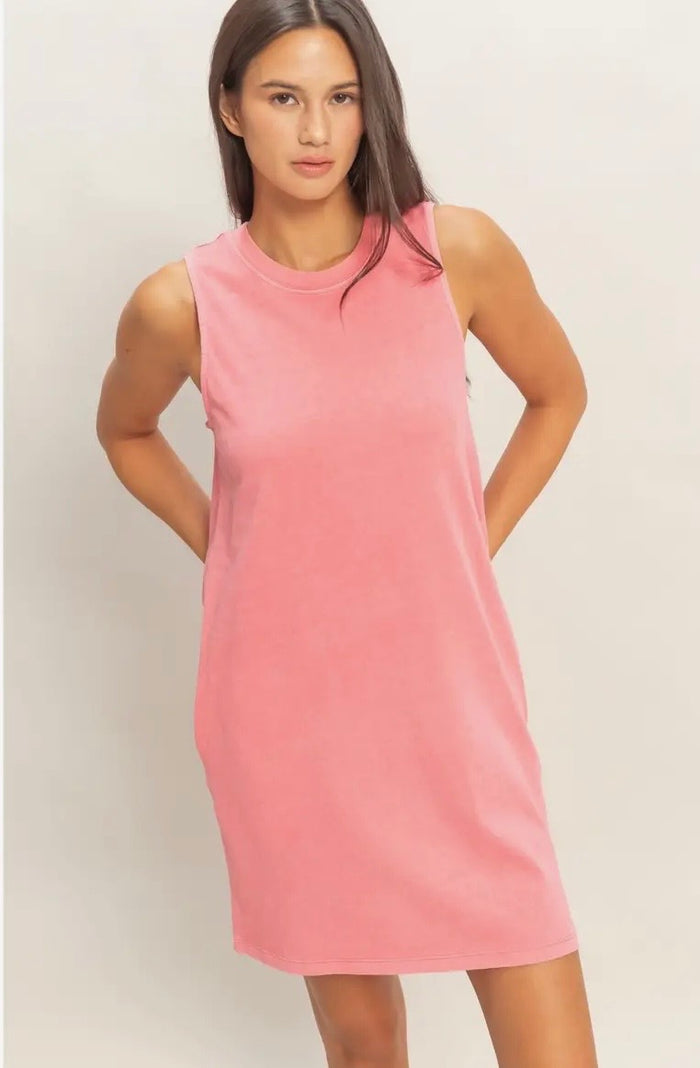 Sleeveless Casual Tee Dress