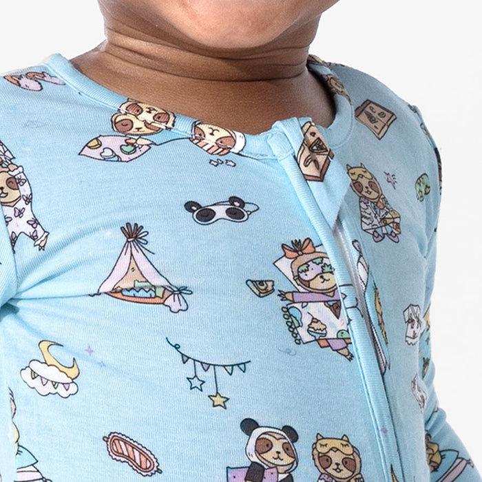 Sloth Pajama Party Bamboo Convertible Footie