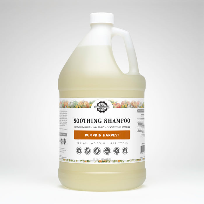 Rustic Strength, Soothing Shampoo, 128oz Plastic, Pumpkin Harvest