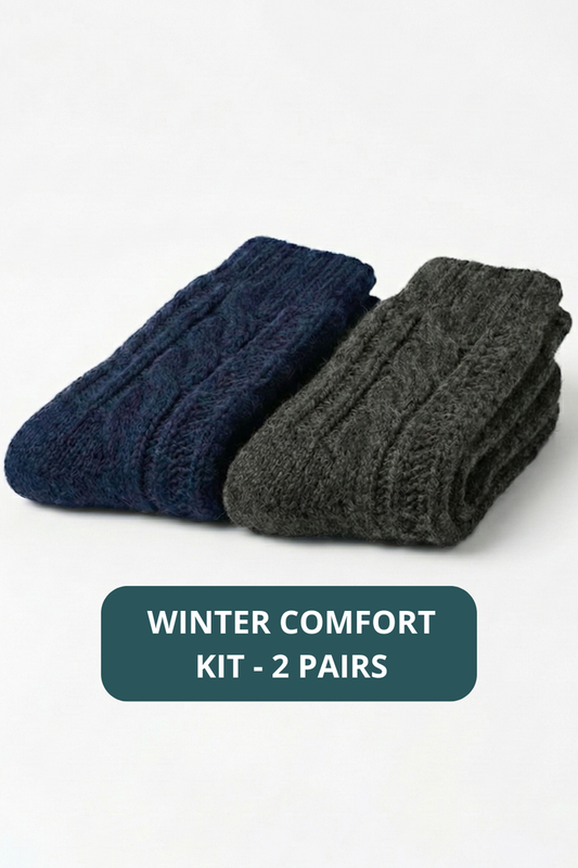 Custom image for The Winter Comfort Wool-Blend Sock Set — 2 Pairs