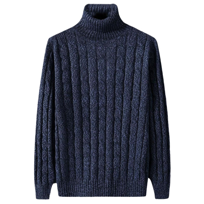 SOVIRA MEN'S POLYESTER ROLL NECK JUMPER