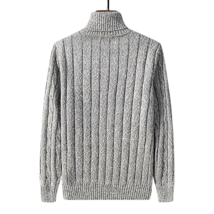 SOVIRA MEN'S POLYESTER ROLL NECK JUMPER